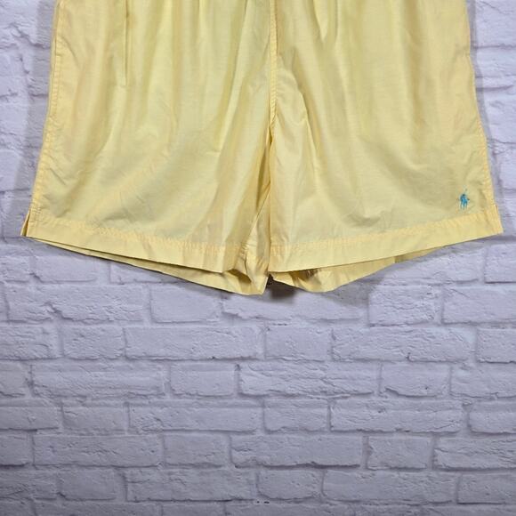 Ms Ralph Lauren Polo Sport Butter Yellow Swim Trunks Shorts Mens Size M L Preppy - Picture 3 of 10